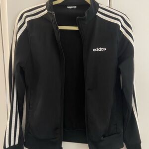 Adidas Black Jacket with White Accents